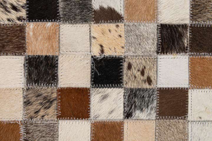 5' 1 x 7' 10 Cowhide - Patchwork Rug