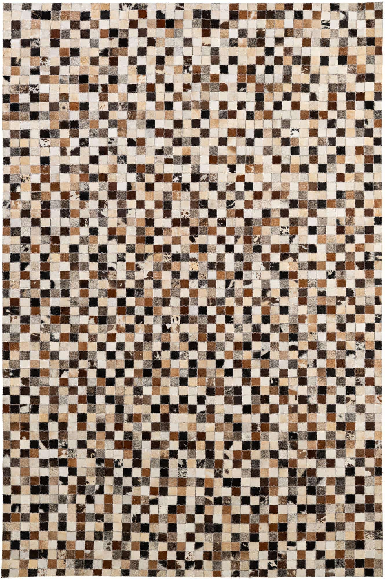 5' 1 x 7' 10 Cowhide - Patchwork Rug