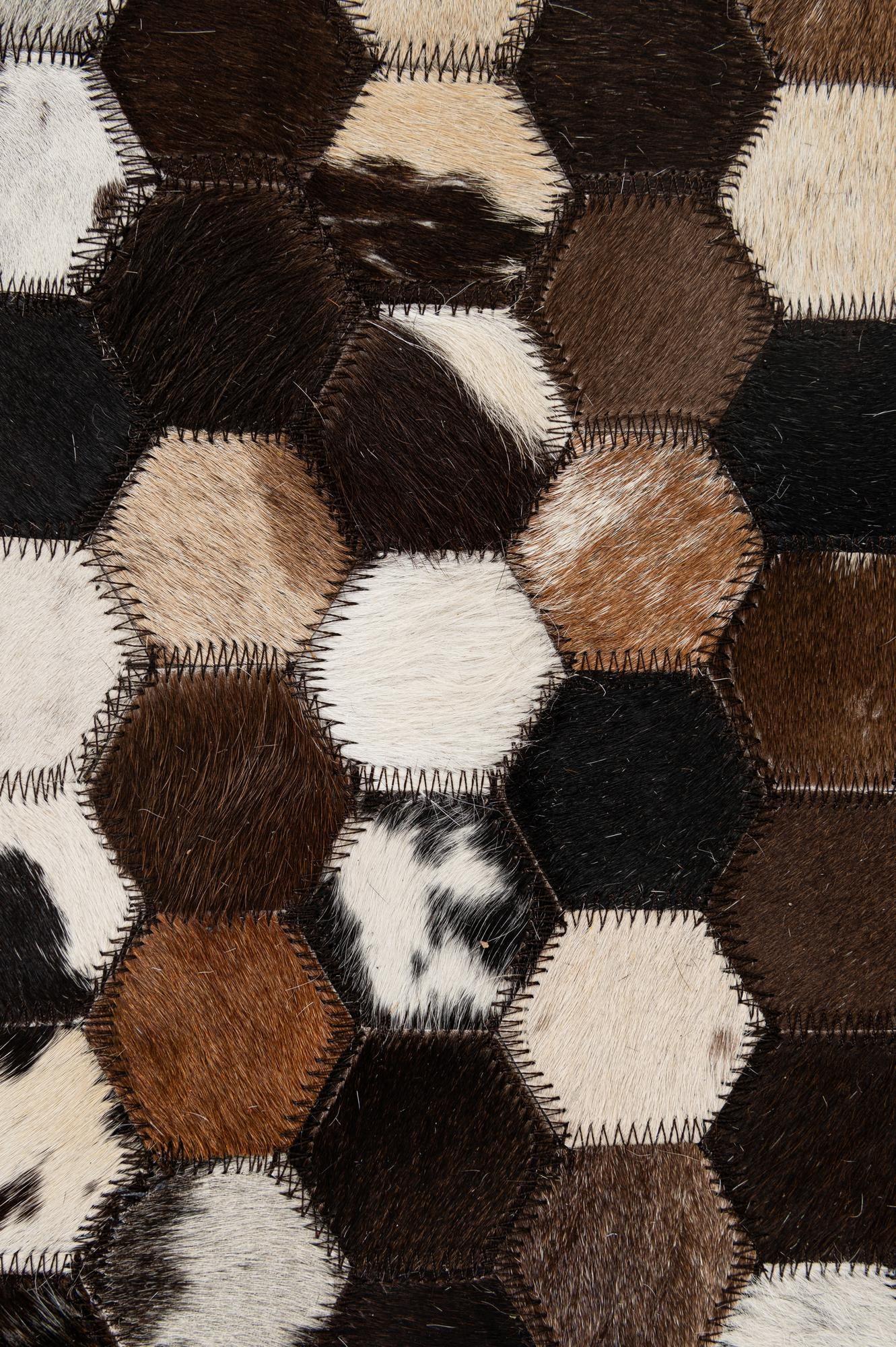 5' 1 x 8' Cowhide - Patchwork Rug