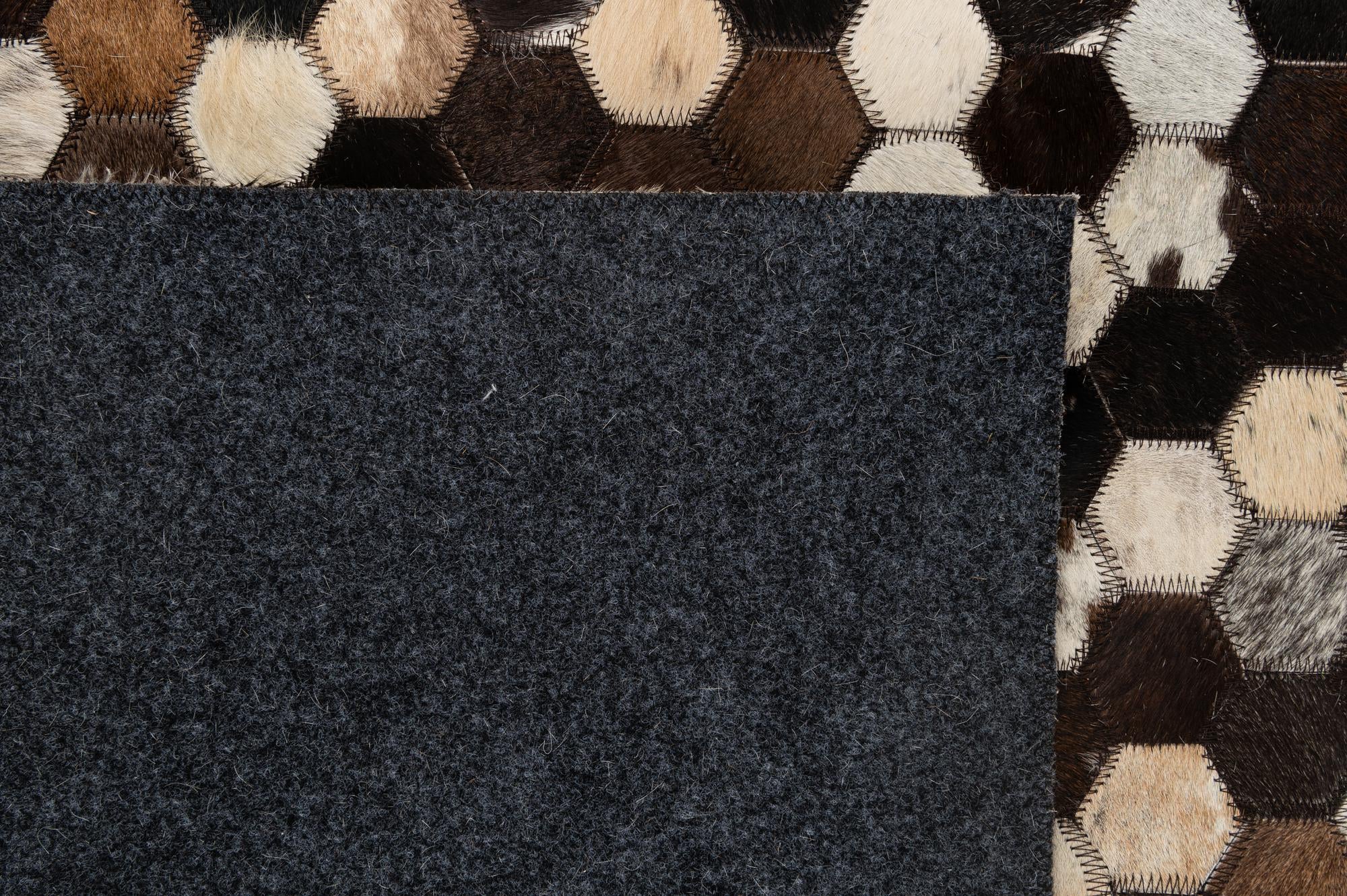 5' 1 x 8' Cowhide - Patchwork Rug