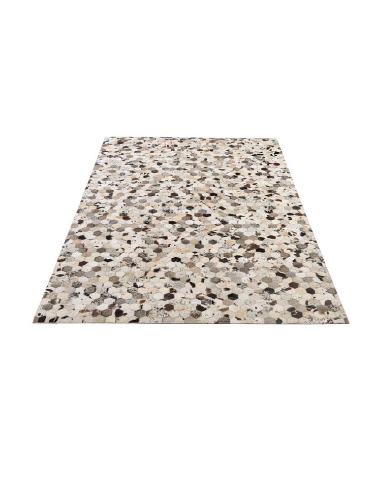 Detail image of 5' x 7' 11 Cowhide - Patchwork Rug