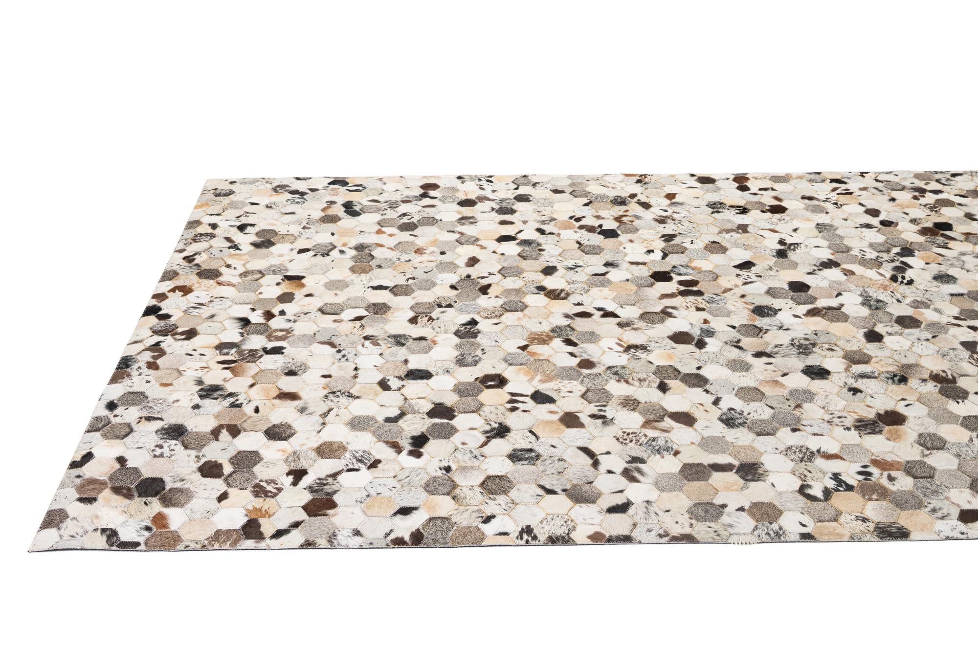 5' x 7' 11 Cowhide - Patchwork Rug