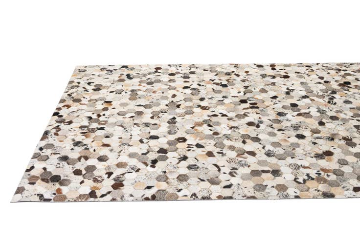 Detail image of 5' x 7' 11 Cowhide - Patchwork Rug