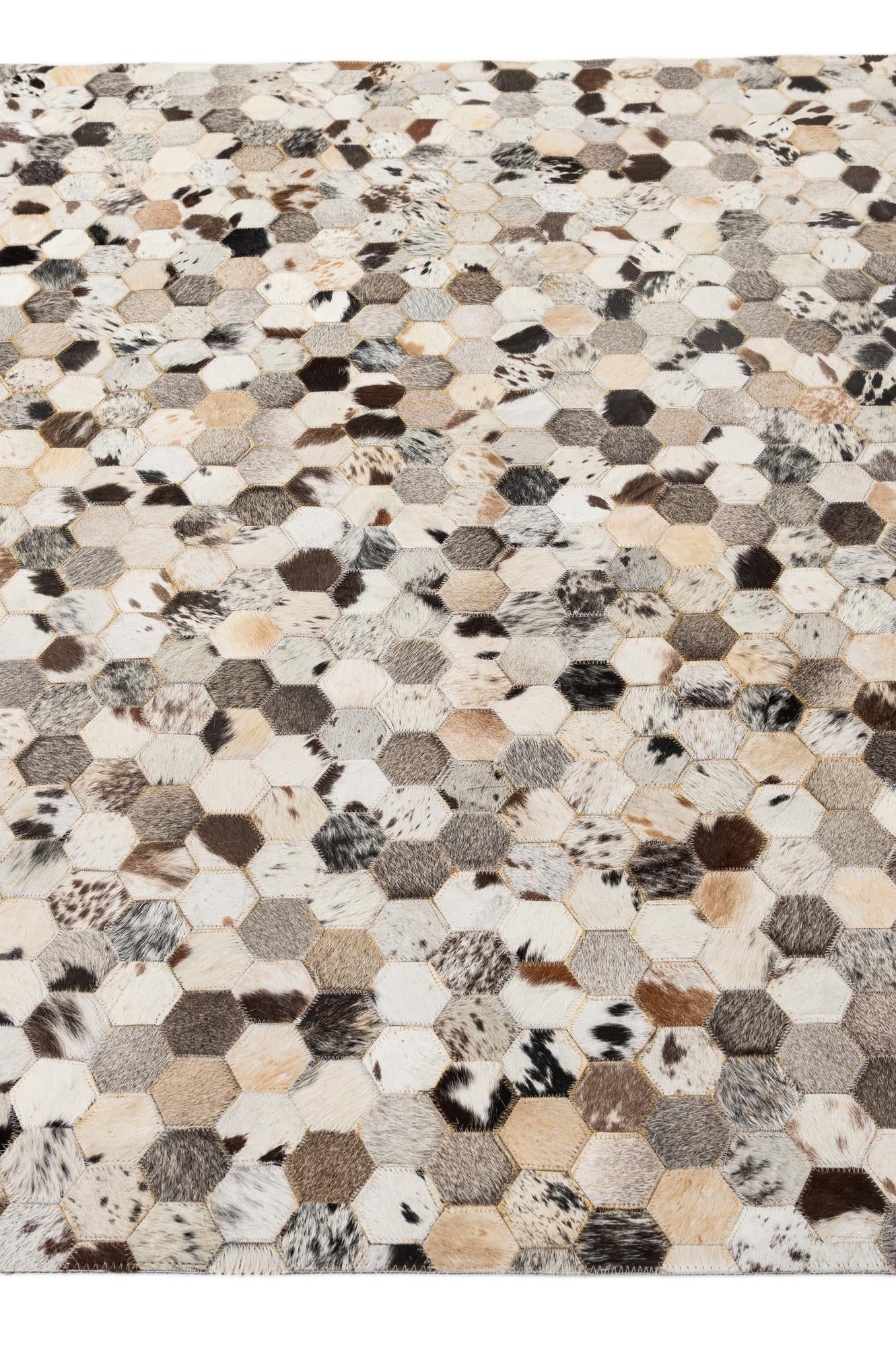 5' x 7' 11 Cowhide - Patchwork Rug