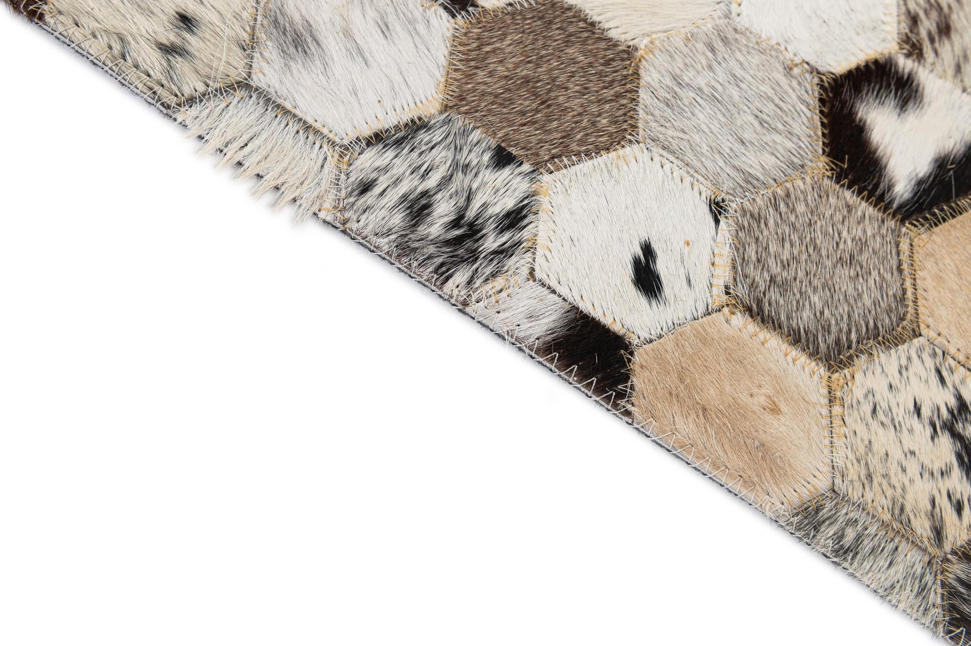 5' x 7' 11 Cowhide - Patchwork Rug