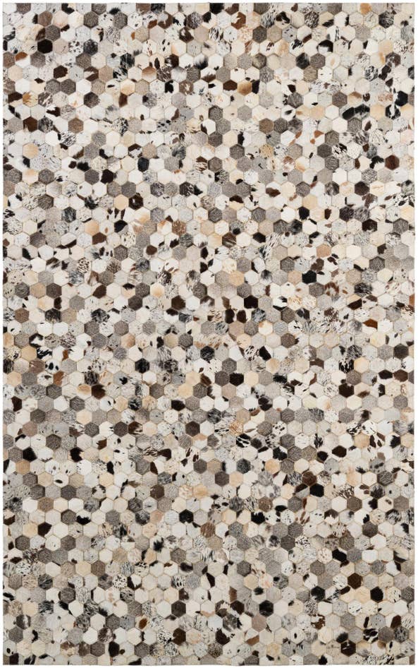 Detail image of 5' x 7' 11 Cowhide - Patchwork Rug