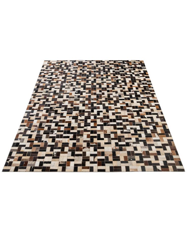 Detail image of 5' x 7' 11 Cowhide - Patchwork Rug