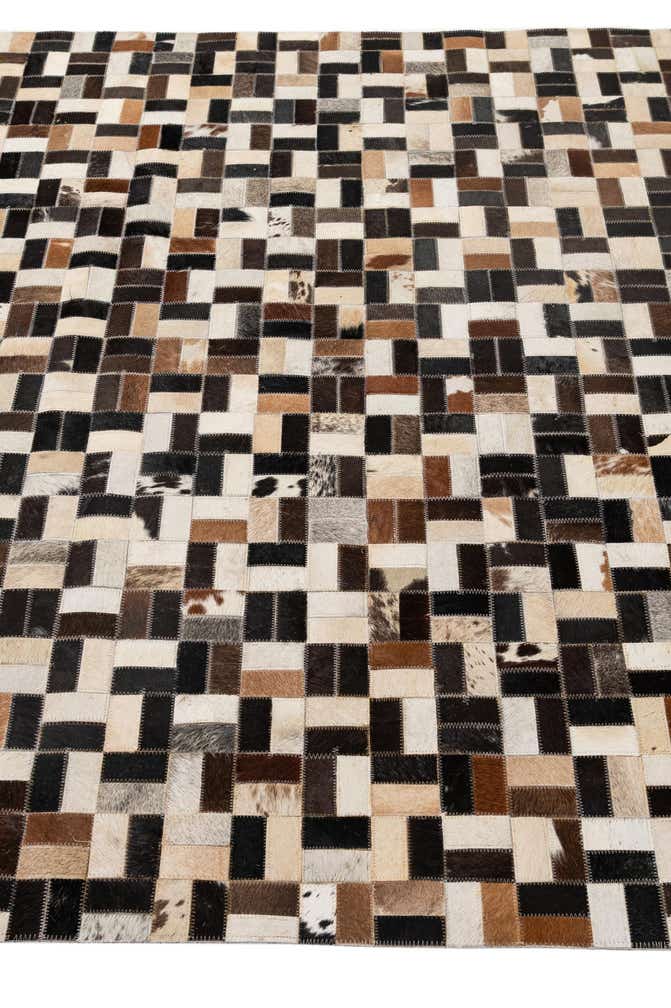 5' x 7' 11 Cowhide - Patchwork Rug