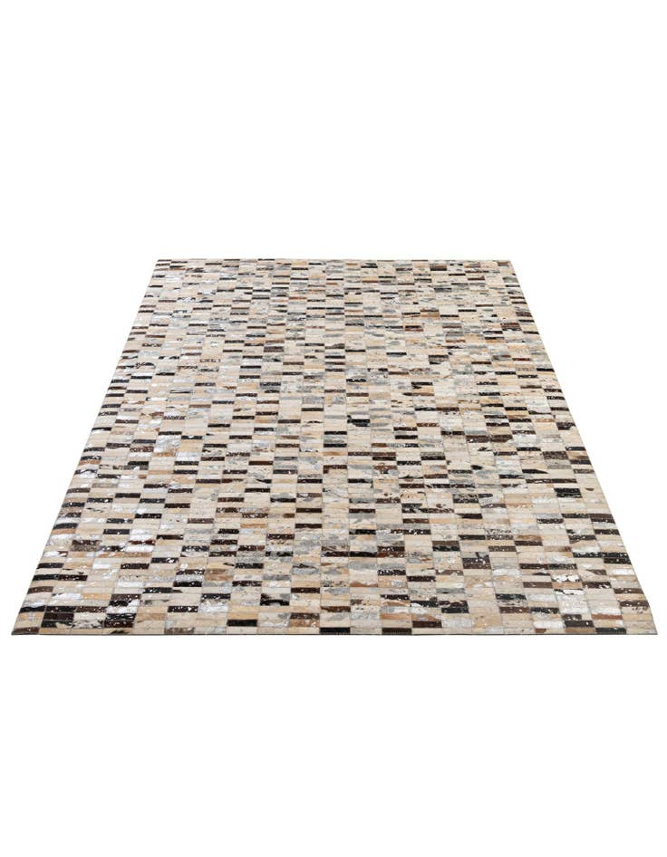 Detail image of 5' 2 x 7' 11 Cowhide - Patchwork Rug