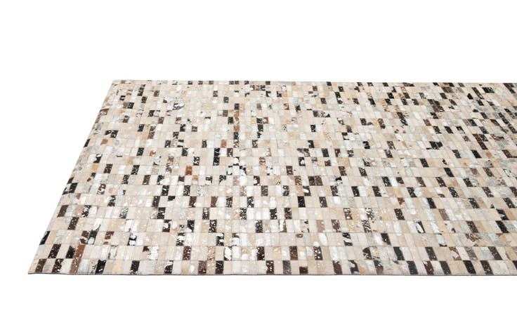 Detail image of 5' 2 x 7' 11 Cowhide - Patchwork Rug