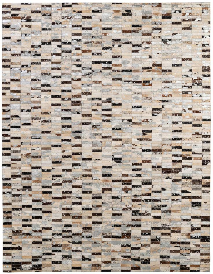 Detail image of 5' 2 x 7' 11 Cowhide - Patchwork Rug