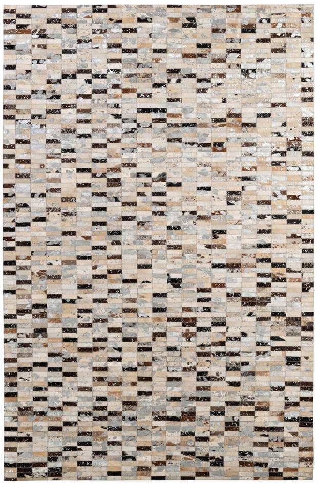 Detail image of 5' 2 x 7' 11 Cowhide - Patchwork Rug