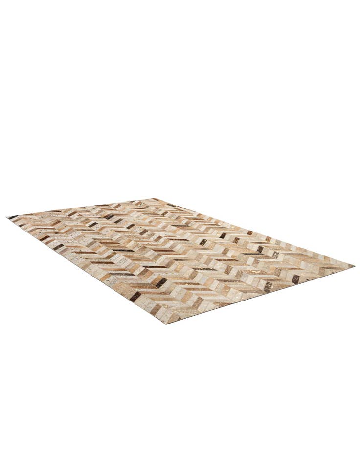 Detail image of 5' 1 x 8' Cowhide - Patchwork Rug