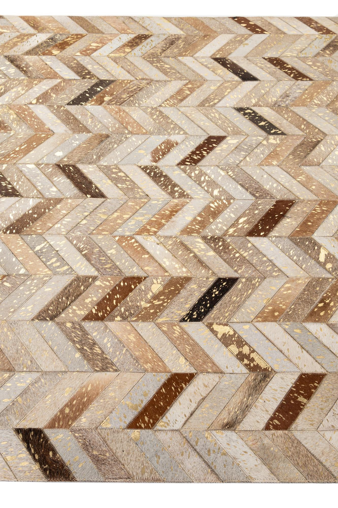 5' 1 x 8' Cowhide - Patchwork Rug