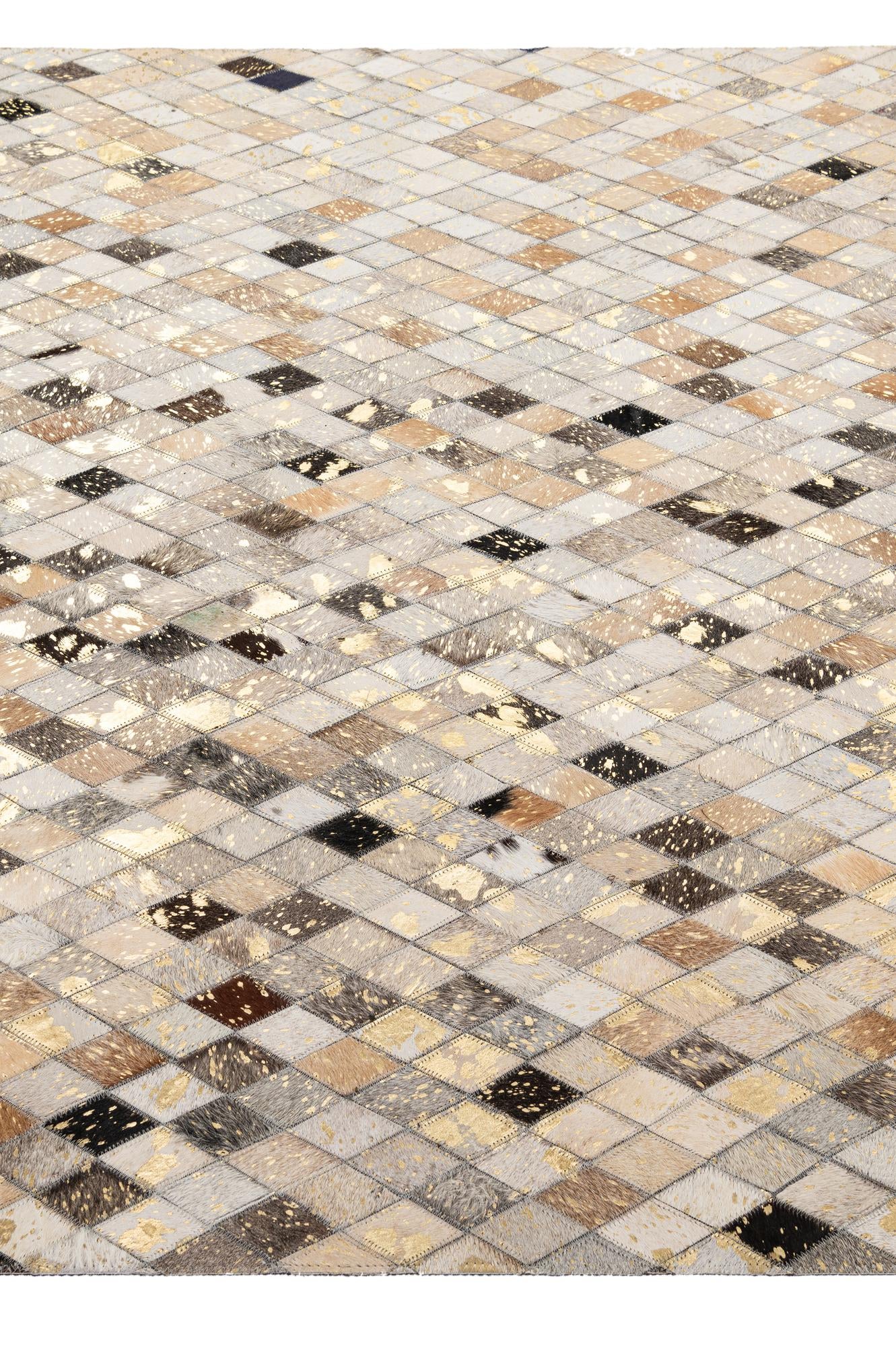 5' 1 x 7' 9 Cowhide - Patchwork Rug