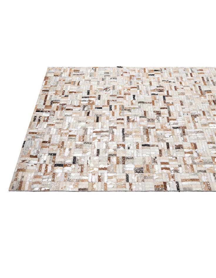 Detail image of 5' 2 x 8' 1 Cowhide - Patchwork Rug