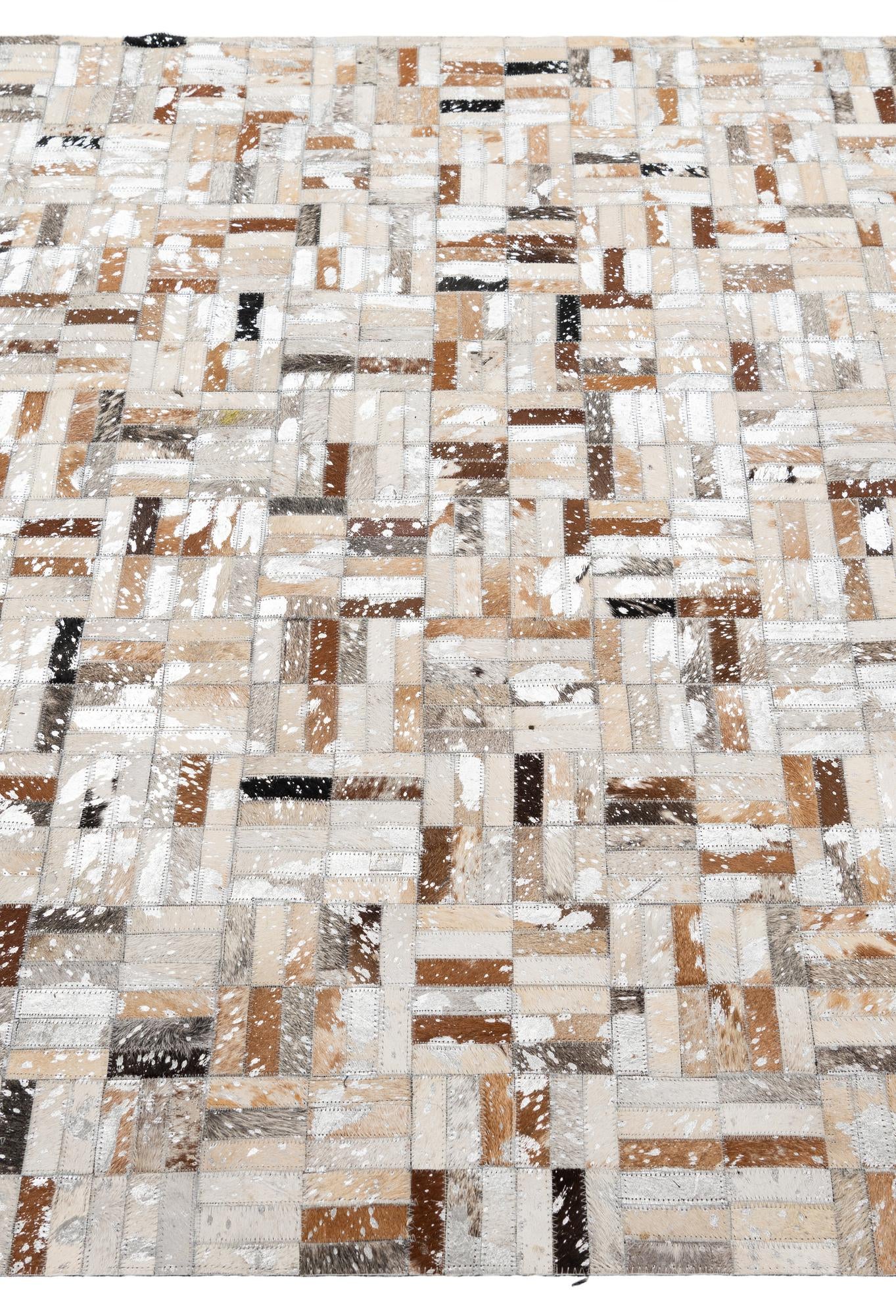 5' 2 x 8' 1 Cowhide - Patchwork Rug
