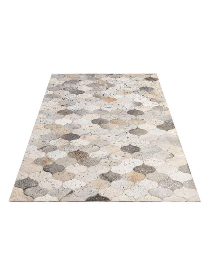 5' x 8' 3 Cowhide - Patchwork Rug