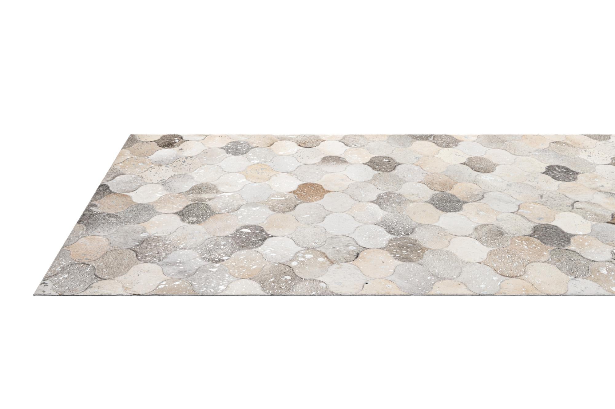 5' x 8' 3 Cowhide - Patchwork Rug