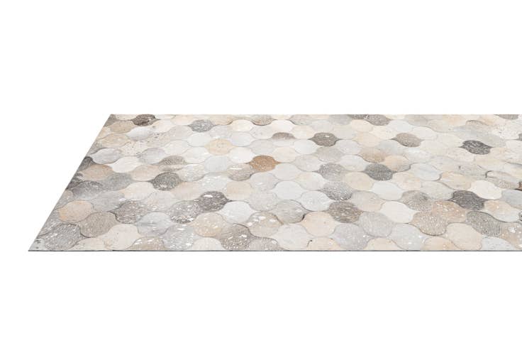 Detail image of 5' x 8' 3 Cowhide - Patchwork Rug