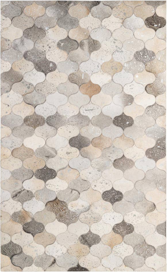 Detail image of 5' x 8' 3 Cowhide - Patchwork Rug