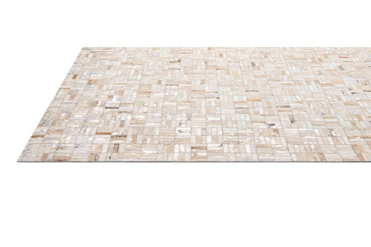 Detail image of 5' 1 x 7' 10 Cowhide - Patchwork Rug