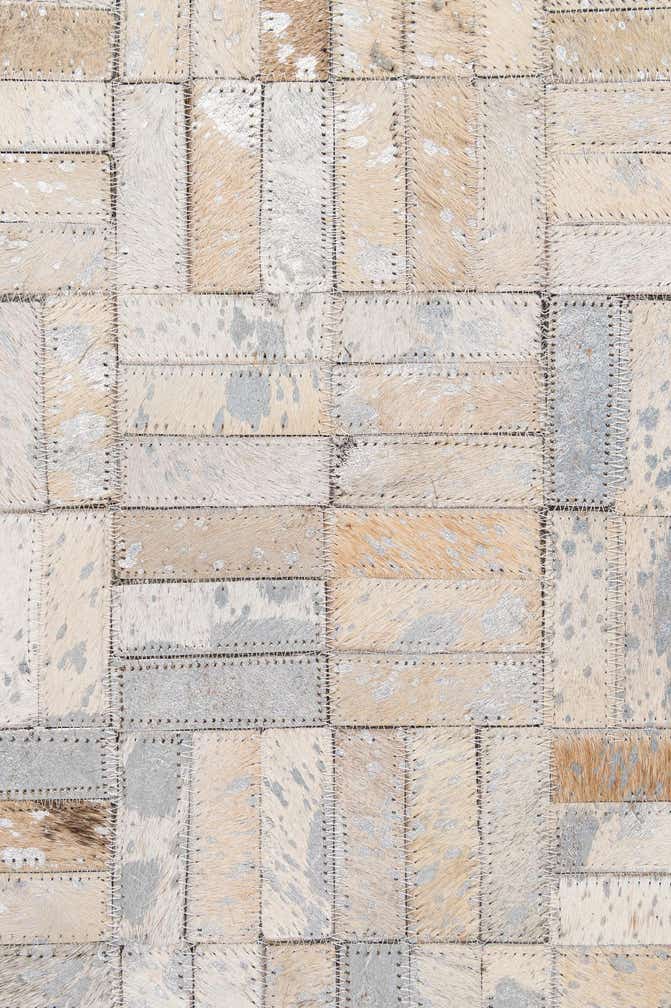 5' 1 x 7' 10 Cowhide - Patchwork Rug