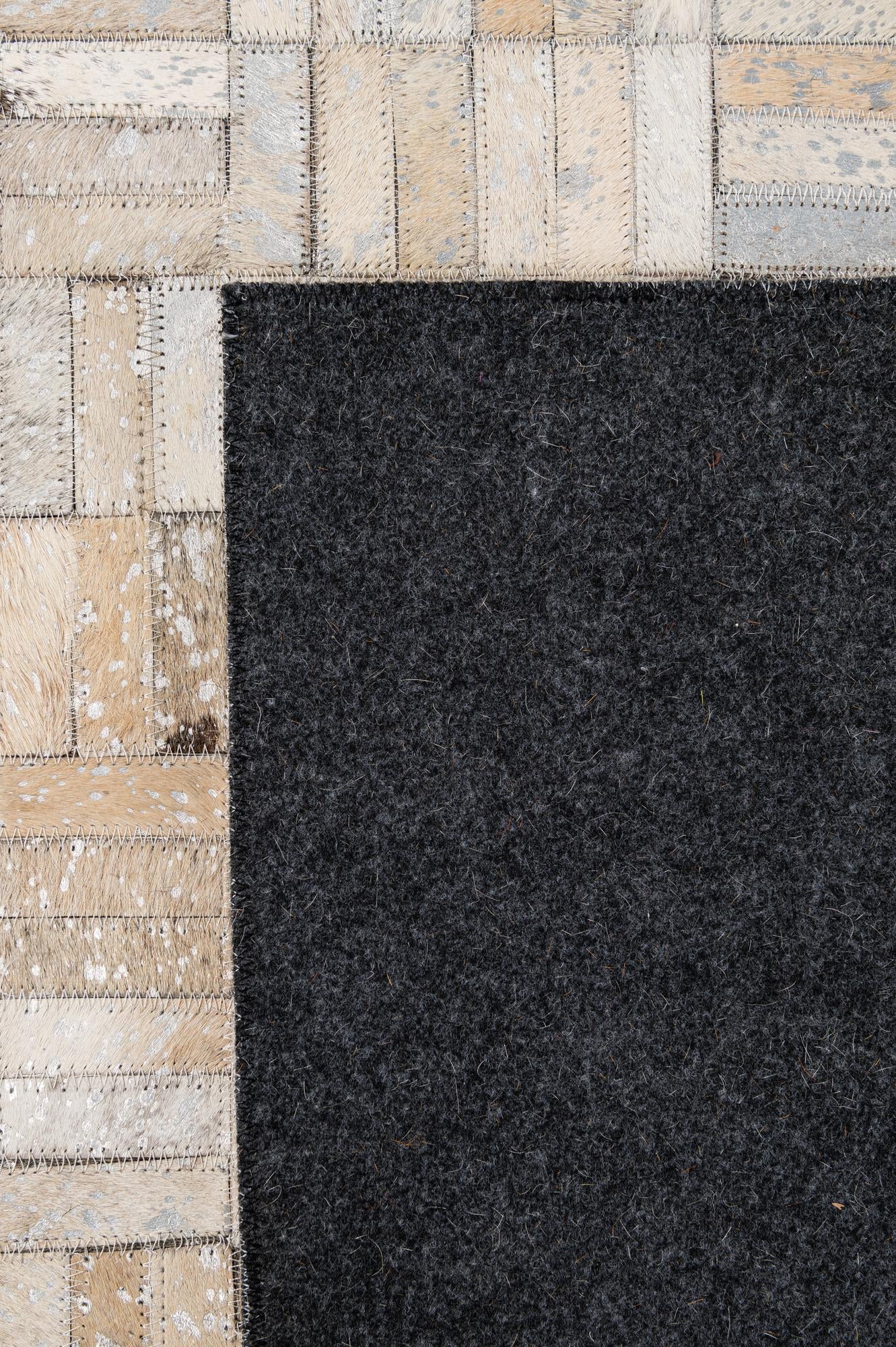 5' 1 x 7' 10 Cowhide - Patchwork Rug