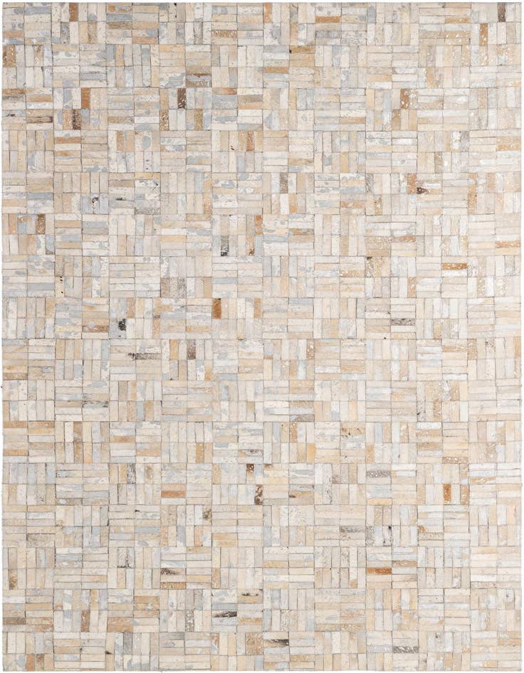 Detail image of 5' 1 x 7' 10 Cowhide - Patchwork Rug