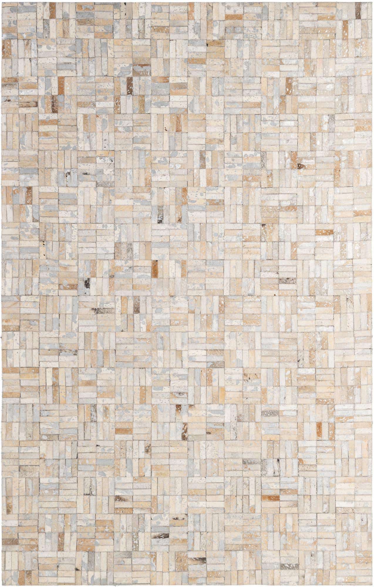 5' 1 x 7' 10 Cowhide - Patchwork Rug