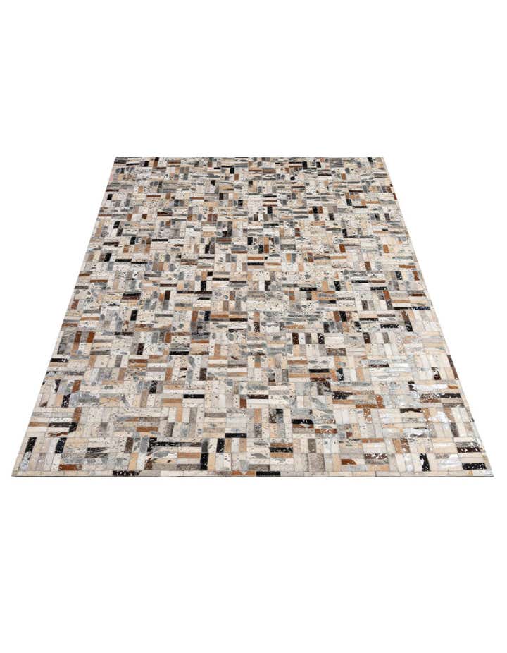 5' 1 x 7' 11 Cowhide - Patchwork Rug