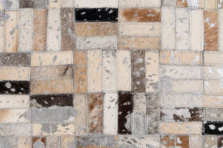 5' 1 x 7' 11 Cowhide - Patchwork Rug