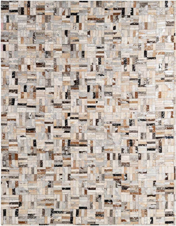 Detail image of 5' 1 x 7' 11 Cowhide - Patchwork Rug