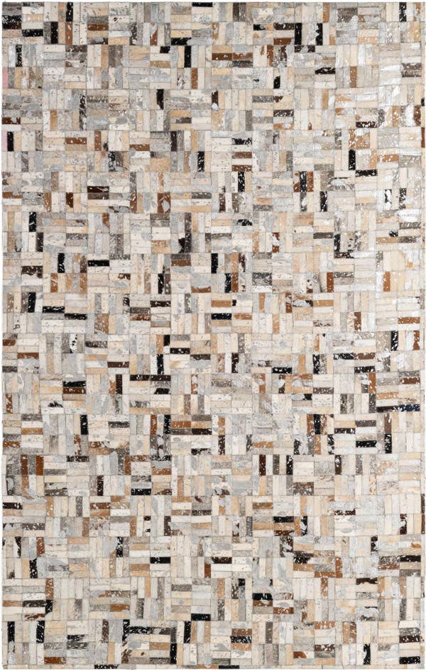 Detail image of 5' 1 x 7' 11 Cowhide - Patchwork Rug