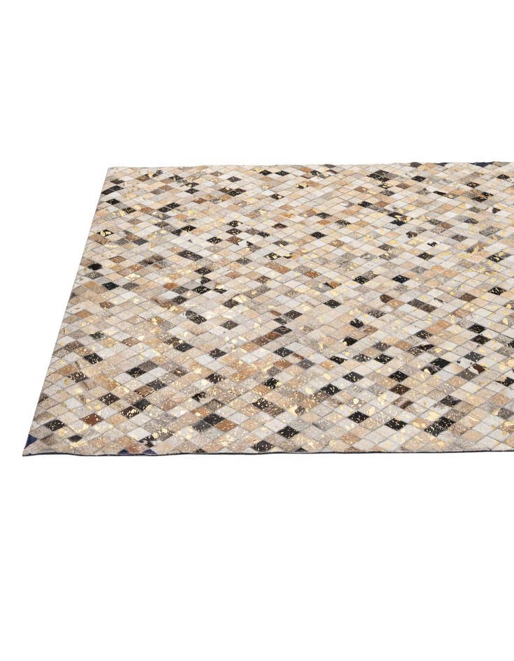 Detail image of 5' 1 x 7' 11 Cowhide - Patchwork Rug