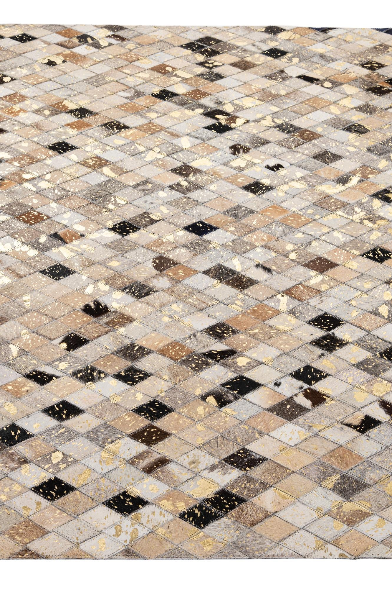 5' 1 x 7' 11 Cowhide - Patchwork Rug