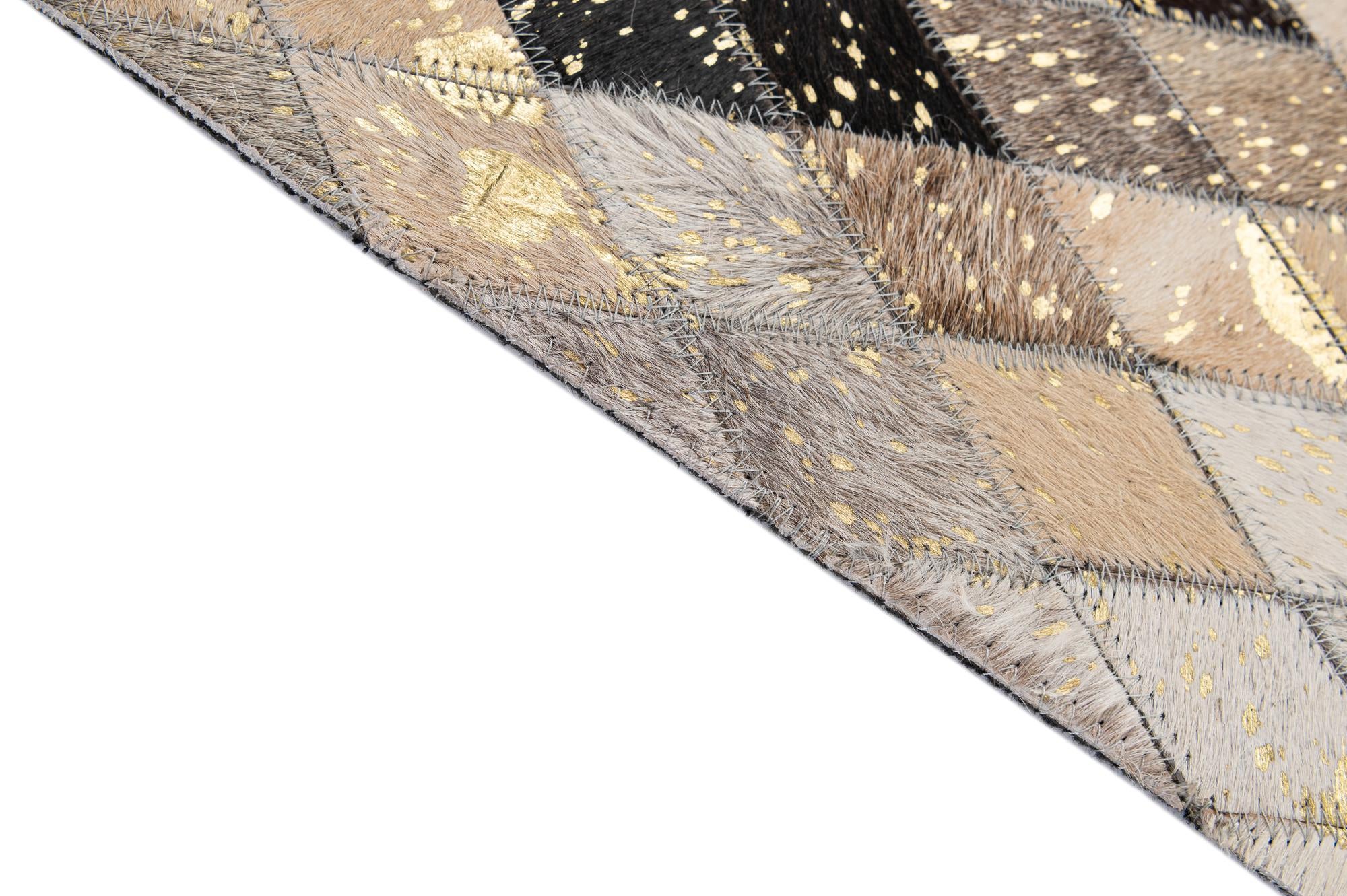 5' 1 x 7' 11 Cowhide - Patchwork Rug
