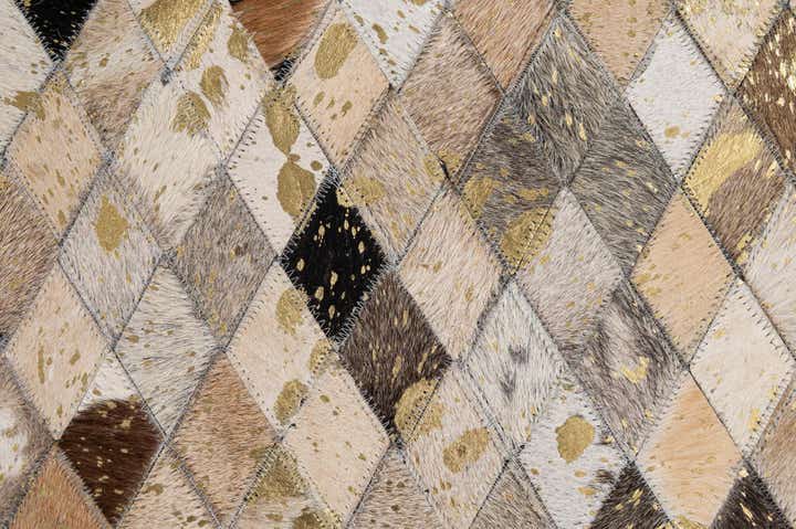 5' 1 x 7' 11 Cowhide - Patchwork Rug