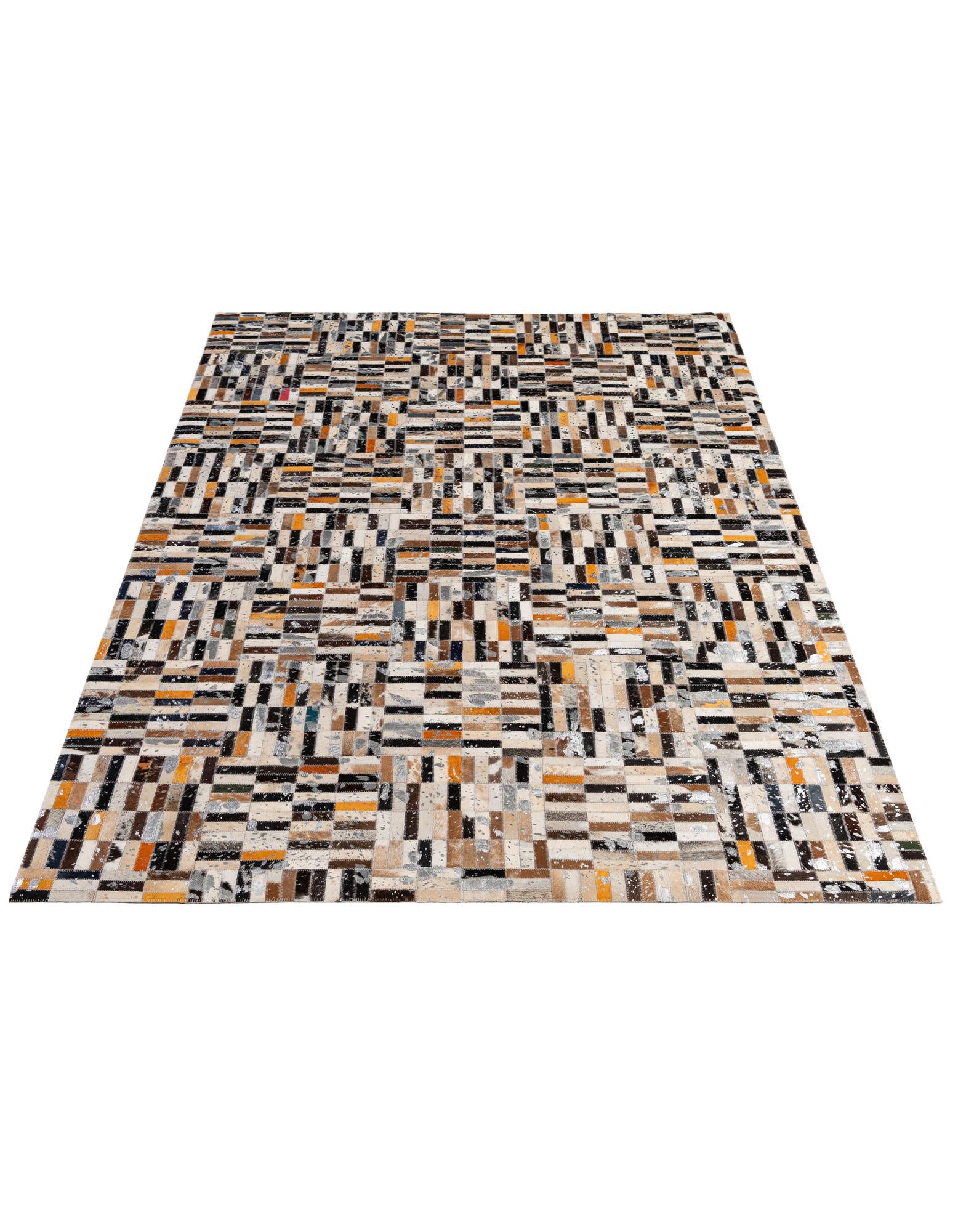 5' 2 x 8' 2 Cowhide - Patchwork Rug