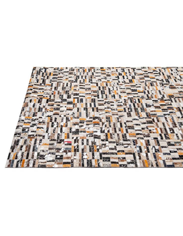 Detail image of 5' 2 x 8' 2 Cowhide - Patchwork Rug