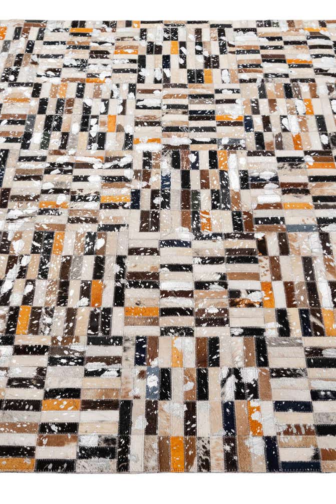 5' 2 x 8' 2 Cowhide - Patchwork Rug