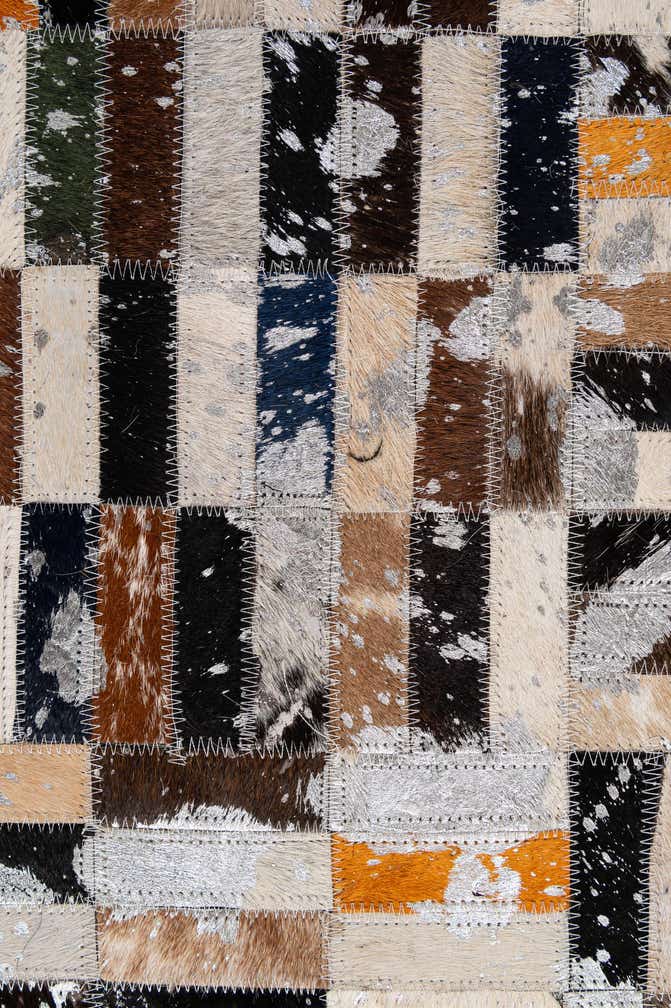 5' 2 x 8' 2 Cowhide - Patchwork Rug