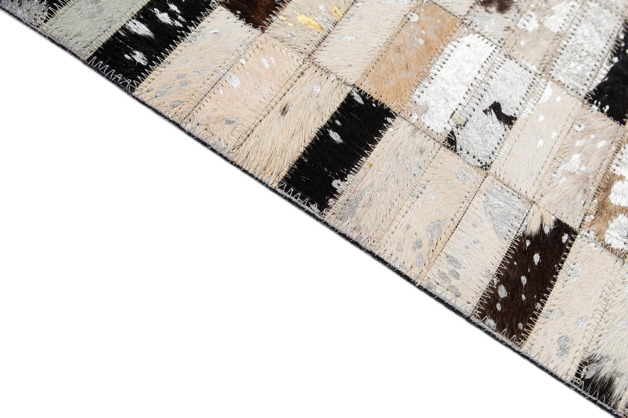 5' x 7' 11 Cowhide - Patchwork Rug