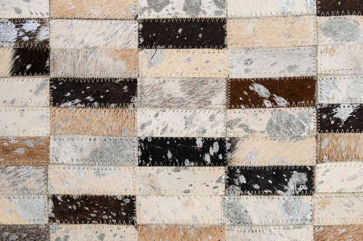 5' x 7' 11 Cowhide - Patchwork Rug