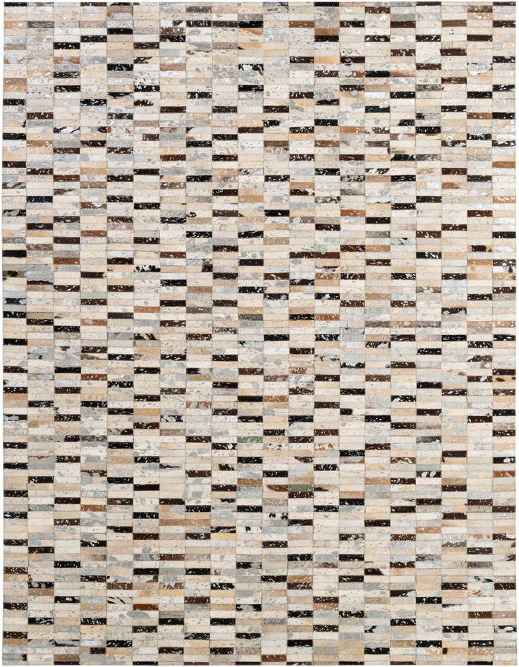 Detail image of 5' x 7' 11 Cowhide - Patchwork Rug