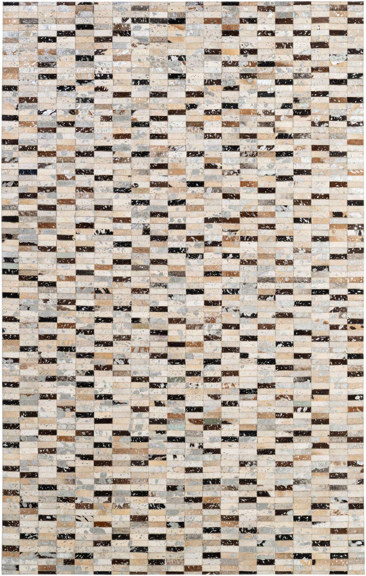 5' x 7' 11 Cowhide - Patchwork Rug