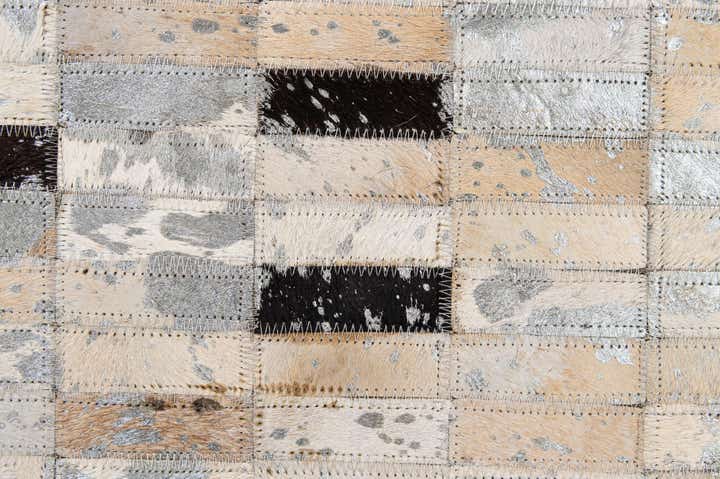 4' 11 x 7' 11 Cowhide - Patchwork Rug