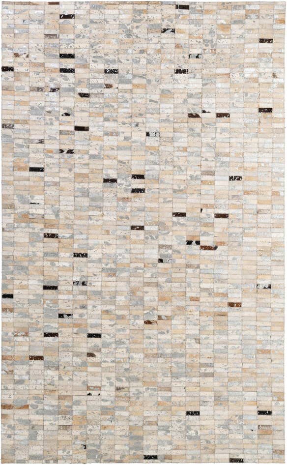 Detail image of 4' 11 x 7' 11 Cowhide - Patchwork Rug