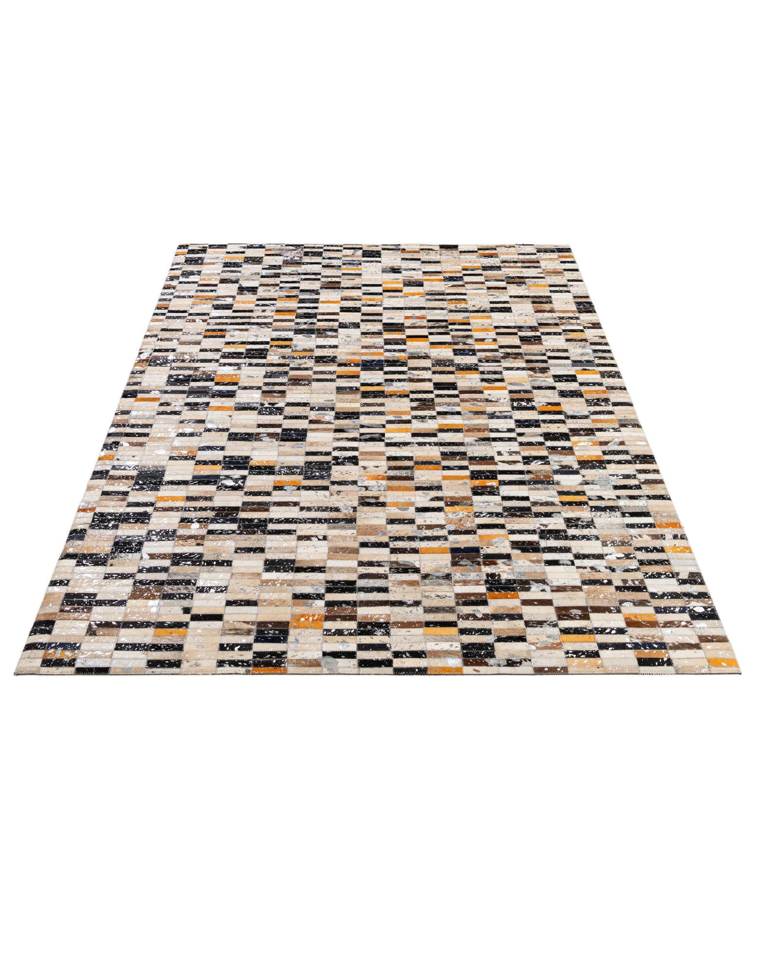 5' 2 x 8' 1 Cowhide - Patchwork Rug