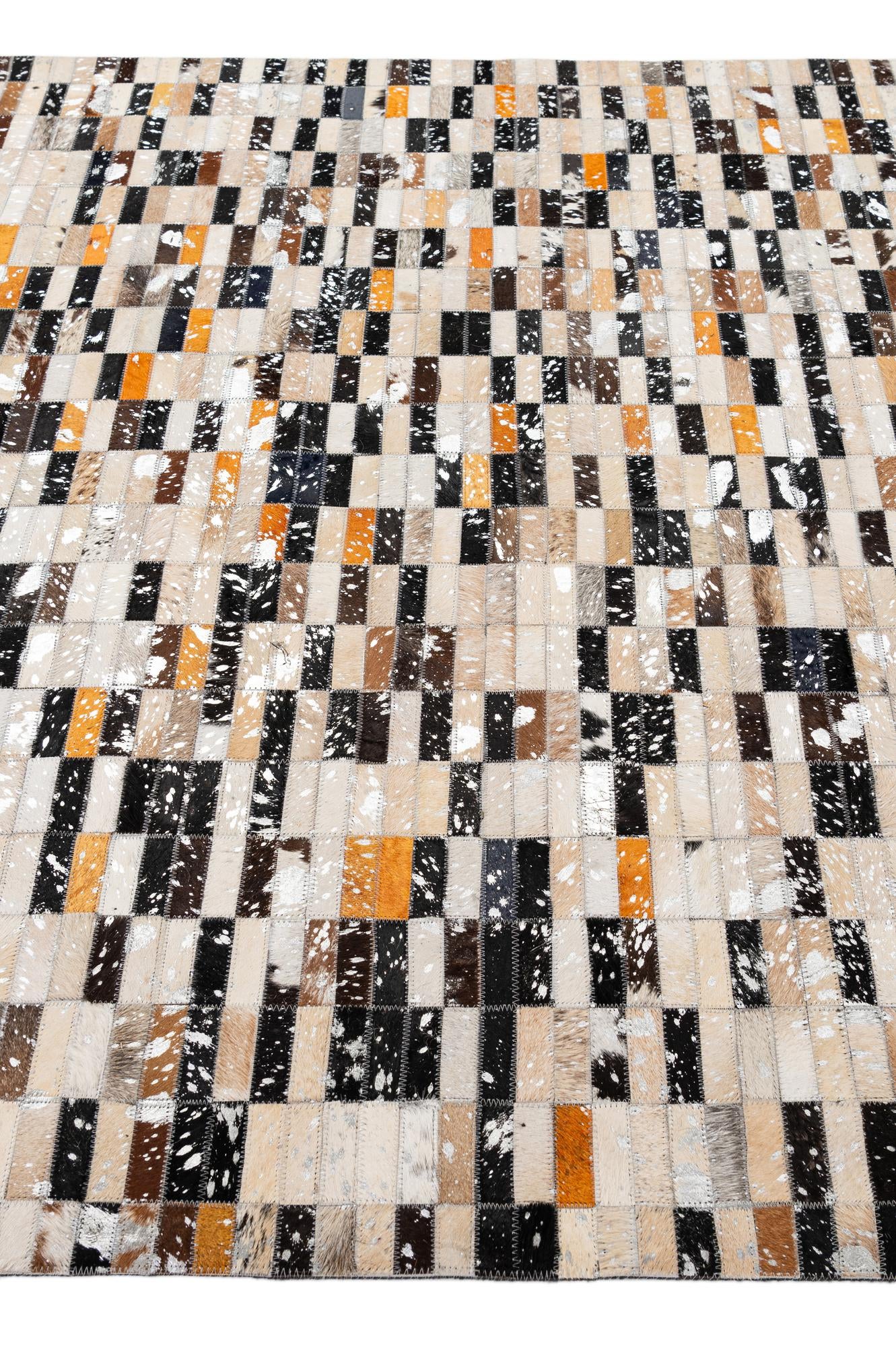 5' 2 x 8' 1 Cowhide - Patchwork Rug